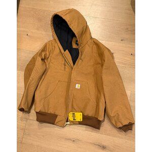 Carhartt Men's J140 Size Large Duck Insulated Flannel-Lined Active Jacket